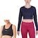 Kit Camiseta Manga Longa Mizuno Pro Uv + 1 Top Fitness Essence - Feminino PRETO