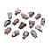 Kit Jibbitz Crocs L.O.L. Surprise Pack III com 5 Peças Sortidos BRANCO