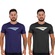Kit Camiseta Penalty X - 2 Unidades - Masculina AZUL ESC/PRETO