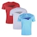 Kit Camiseta Penalty X - 3 Unidades - Masculina VERMELHO/AZUL