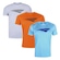 Kit Camiseta Penalty X - 3 Unidades - Masculina BRANCO/AZUL