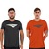 Kit Camiseta Penalty X - 2 Unidades - Masculina PRETO/LARANJA