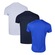 Kit 3 Camisetas Penalty X Masculina BRANCO/AZUL ESC