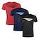 Kit Camiseta Penalty X - 3 Unidades - Masculino AZUL ESC/VERMELHO