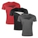 Kit Camiseta Penalty X - 3 Unidades - Masculino VERMELHO/CINZA