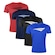 Kit Camisetas Penalty X - 4 Unidades - Masculina AZUL ESC/VERMELHO