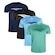 Kit Camisetas Penalty X - 4 Unidades - Masculina AZUL ESC/VERDE