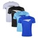 Kit Camisetas Penalty X - 4 Unidades - Masculina BRANCO/PRETO