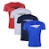 Kit Camisetas Penalty X - 4 Unidades - Masculina VERMELHO/AZUL ESC
