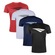 Kit Camisetas Penalty X - 4 Unidades - Masculina VERMELHO/PRETO
