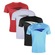 Kit Camisetas Penalty X - 4 Unidades - Masculina AZUL/VERMELHO