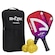 Kit Pickleball Shark com 2 Raquetes + 4 Bolas PRETO