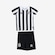 Uniforme de Futebol do  Santos Of. 2 2024 Umbro - Infantil PRETO/BRANCO