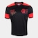 Camiseta do Flamengo Retrô Zico - Masculina PRETO/VERMELHO