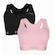 Kit de Top Fitness Puma Esportivo sem Costura - Feminino - 2 unidades PRETO/ROSA