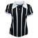 Camisa Bicolor Liga Retro 3 Botão - Feminina BRANCO/PRETO