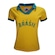 Camiseta do Brasil Polo Estrelas 9 Feminina - Liga Retro AMARELO