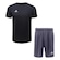 Kit Topper Camiseta + Calção Classic New - Masculino PRETO/CINZA