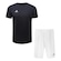Kit Topper Camiseta + Calção Classic New - Masculino PRETO/BRANCO
