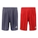 Calção Topper Classic New - 2 Unidades - Masculino CINZA/VERMELHO