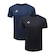 Camiseta Topper Classic New - 2 Unidades - Masculina PRETO/AZUL ESC