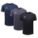 Kit de Camisetas Topper Classic New - Masculino - 3 unidades PRETO/AZUL ESC
