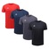 Kit de Camisetas Topper Classic New - Masculino - 4 unidades VERMELHO/PRETO