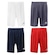 Kit de Calções Topper Classic New - Masculino - 4 unidades CINZA/BRANCO