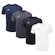 Kit de Camisetas Topper Classic New - Masculino - 4 unidades BRANCO/AZUL ESC
