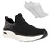 Kit Tênis Skechers Arch Fit - Masculino + Par De Meia PRETO/BRANCO