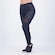 Calça Legging Selene com Recorte Cirrê e Tulê - Feminina PRETO