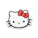 Jibbitz Crocs Hello Kitty Head BRANCO