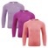 Kit Camisa Térmica Selene Proteção Uv50+ - 3 Unidades - Infantil ROSA/LARANJA