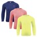 Kit Camisas Térmicas Selene Proteção Uv50+ - Infantil - 3 unidades LARANJA/AZUL ESC