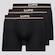 Kit Cueca Boxer Lupo Microfibra Seamless - 3 Unidades - Masculina PRETO