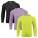 Kit 3 Camisas Térmicas Selene Proteção UV50+ - Infantil AMARELO/PRETO