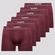 Cueca Boxer Lupo Microfibra sem Costura - 6 Unidades - Adulto VERMELHO