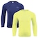 Kit 2 Camisas Térmicas Selene Proteção UV50+ - Infantil AZUL ESC/AMARELO