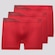 Kit 3 Cuecas Boxer Lupo Fiber Man Vermelha VERMELHO