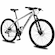 Bicicleta aro 29 Krw Alumínio - Shimano Tz 24 Velocidades - Freio Hidráulico - Suspensão Mountain Bike Kr8 - Adulto BRANCO/PRETO
