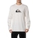 Camiseta Manga Longa Quiksilver Comp Logo - Masculina Off White