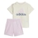 Conjunto adidas Essentials Logo Camiseta + Short - Infantil AMARELO/ROSA