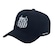 Boné Aba Curva do Santos Supercap Americano Silk 3D - Strapback - Adulto PRETO