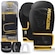 Kit Luvas de Boxe e Muay Thai Pretorian Fx2 + Bandagem + Bucal PRETO/AMARELO