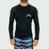 Camiseta Manga Longa Rusty Lycra Long Surf - Masculina PRETO