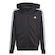 Jaqueta com Capuz adidas Essentials 3 Stripes - Infantil PRETO