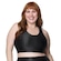 Top sem Bojo Selene 3D Plus Size - Feminino PRETO