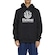 Blusão de Moletom Element Canguru Vertical Plus Size - Masculino PRETO