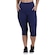 Calça Corsário Orbis Fitness com Bolso Suplex Poliamida Alta Compressão - Feminina Azul Esc Mescla