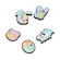 Kit Jibbitz? Crocs Y2K Anime com 5 Peças BRANCO